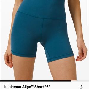 Lulu align 6in biker shorts